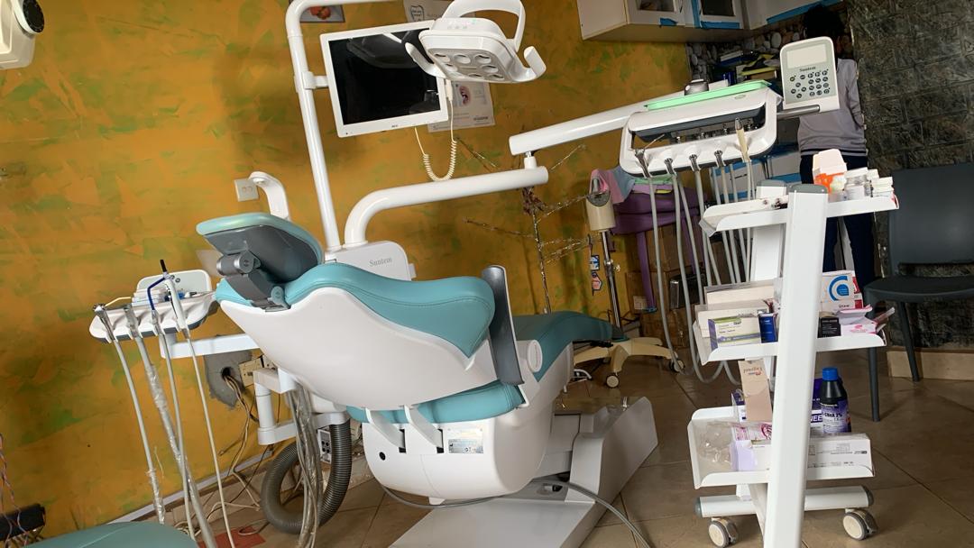 Happy dental patient receiving care